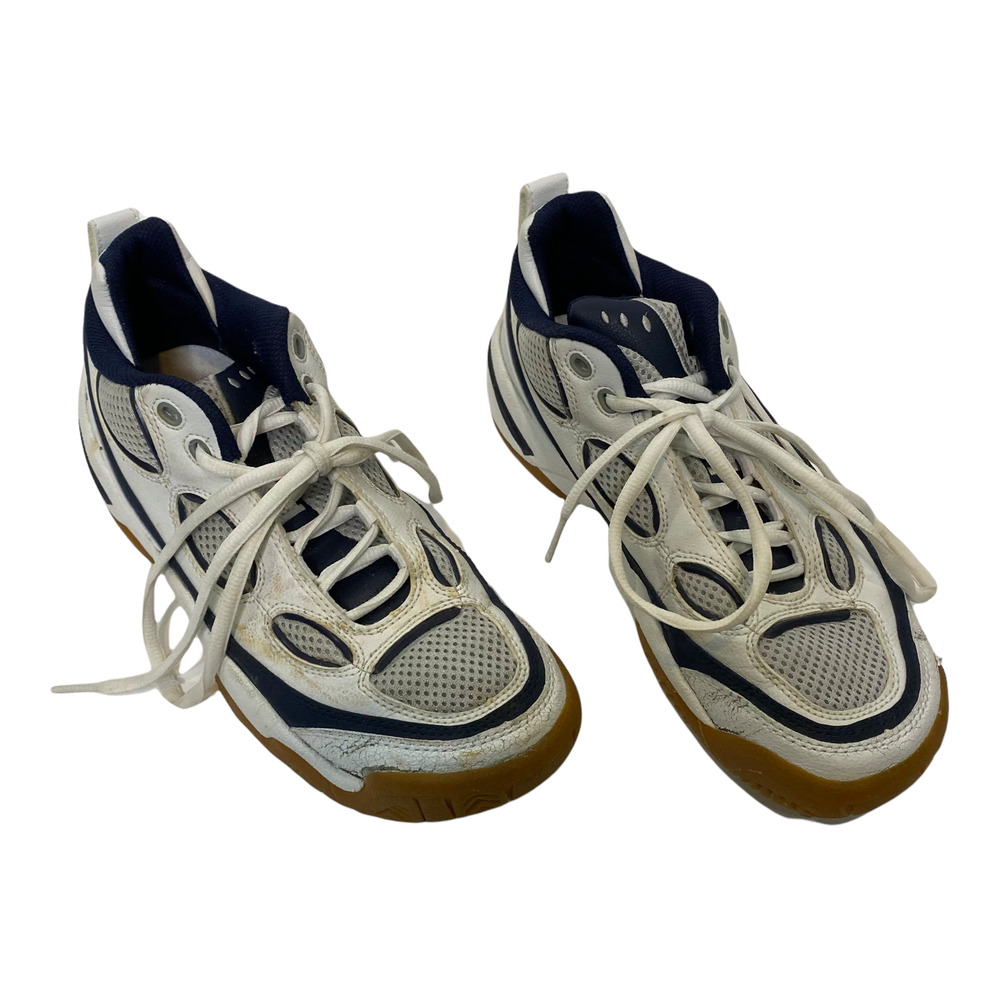 Prince Men's Tennis Shoes White‎ Blue Low Top Lace-Up Sneakers Active Footwear 6